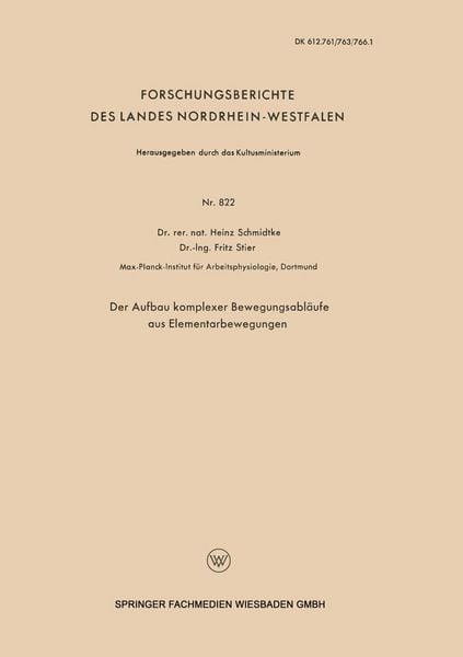 Produktbild: Der Aufbau komplexer Bewegungsabl&auml;ufe aus Elementarbewegungen
