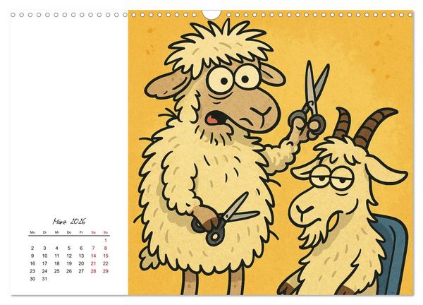 Produktbild: Pfoten, Pelz & Power-Jobs (Wandkalender 2026 DIN A3 quer), CALVENDO Monatskalender
