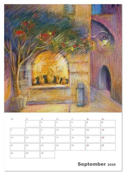 Produktbild: Anna Arndt Jahresimpressionen mit Planer (Wandkalender 2026 DIN A2 hoch), CALVENDO Monatskalender