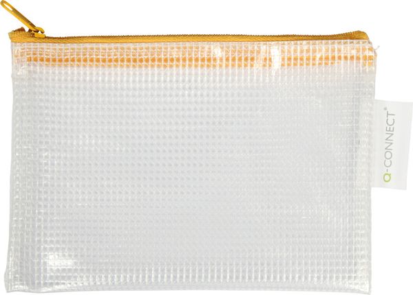 Produktbild: Q-CONNECT&reg; Reissverschlusstaschen, A6 gelb