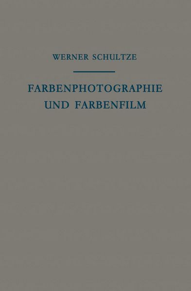 Produktbild: Farbenphotographie und Farbenfilm