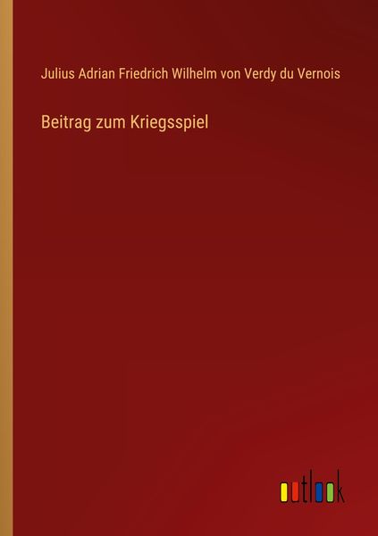 Produktbild: Beitrag zum Kriegsspiel