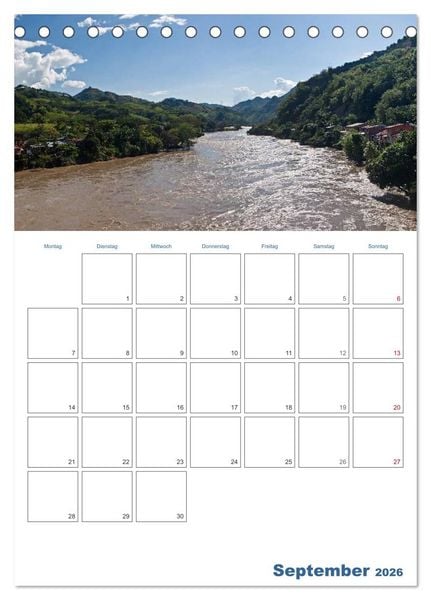 Produktbild: HOMMAGE AN KOLUMBIEN (Tischkalender 2026 DIN A5 hoch), CALVENDO Monatskalender