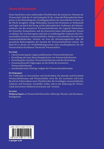 Produktbild: Theorie der Wissenschaft