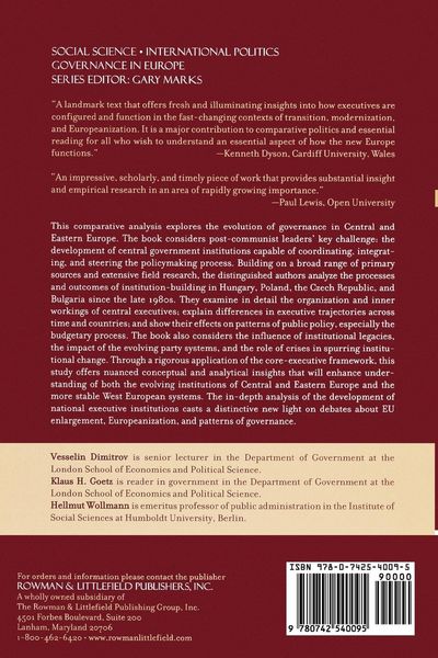 Produktbild: Governing after Communism