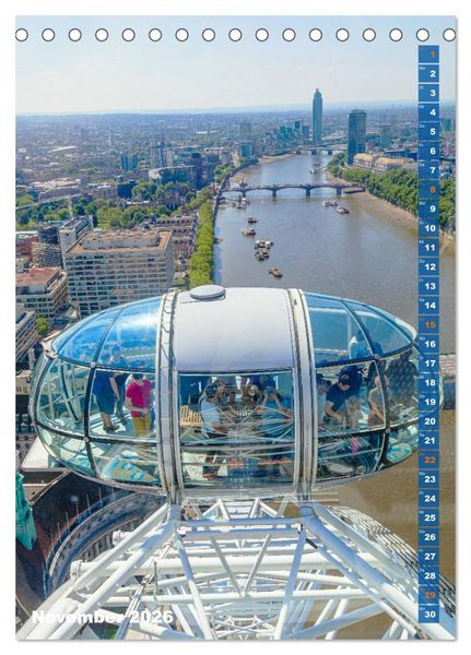 Produktbild: London ist eine Reise wert (Tischkalender 2026 DIN A5 hoch), CALVENDO Monatskalender