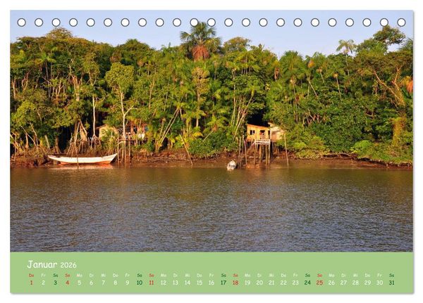 Produktbild: Am Amazonas (Tischkalender 2026 DIN A5 quer), CALVENDO Monatskalender