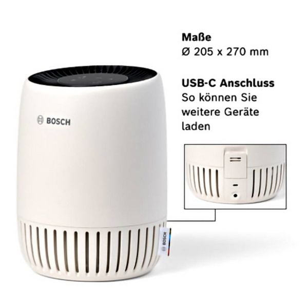 Produktbild: Bosch Home Comfort 7733703696 Air 1000 Luftreiniger 23m&sup2; Wei&szlig;