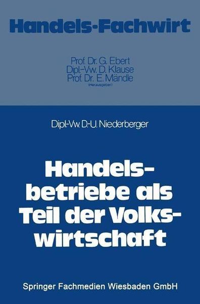 Produktbild: Handelsbetriebe als Teil der Volkswirtschaft