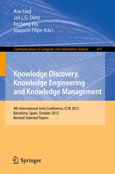 Produktbild: Knowledge Discovery, Knowledge Engineering and Knowledge Management
