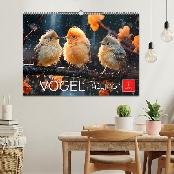 Produktbild: V&ouml;gel Alltag (Wandkalender 2026 DIN A2 quer), CALVENDO Monatskalender