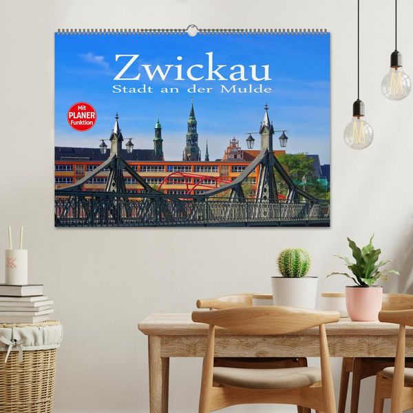 Produktbild: Zwickau - Stadt an der Mulde (Wandkalender 2026 DIN A2 quer), CALVENDO Monatskalender