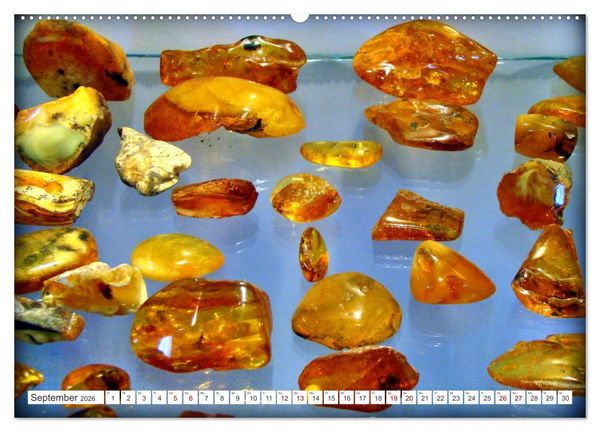 Produktbild: Ostsee-Gold - Bernstein-Souvenirs aus K&ouml;nigsberg (hochwertiger Premium Wandkalender 2026 DIN A2 quer), Kunstdruck in Hochglanz