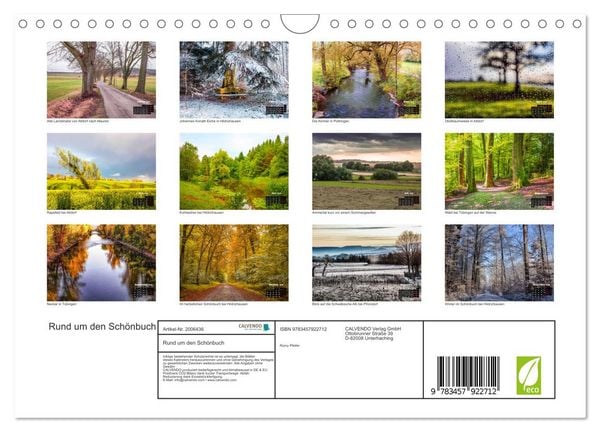 Produktbild: Rund um den Sch&ouml;nbuch (Wandkalender 2026 DIN A4 quer), CALVENDO Monatskalender