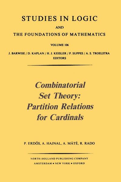 Produktbild: Combinatorial Set Theory: Partition Relations for Cardinals