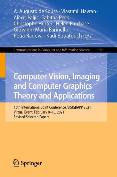 Produktbild: Computer Vision, Imaging and Computer Graphics Theory and Applications