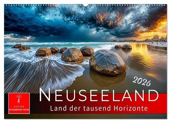 Produktbild: Neuseeland - Land der tausend Horizonte (Wandkalender 2026 DIN A2 quer), CALVENDO Monatskalender