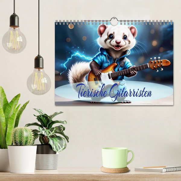 Produktbild: Tierische Gitarristen (Wandkalender 2026 DIN A4 quer), CALVENDO Monatskalender