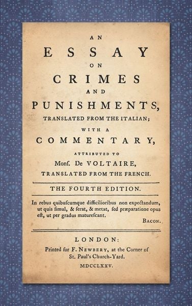 Produktbild: An Essay on Crimes and Punishments