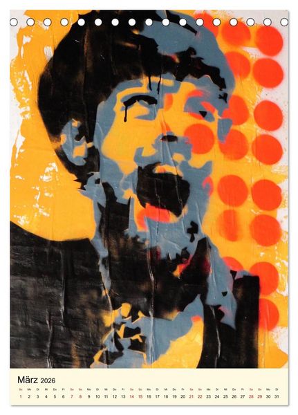 Produktbild: StreetArt London (Tischkalender 2026 DIN A5 hoch), CALVENDO Monatskalender