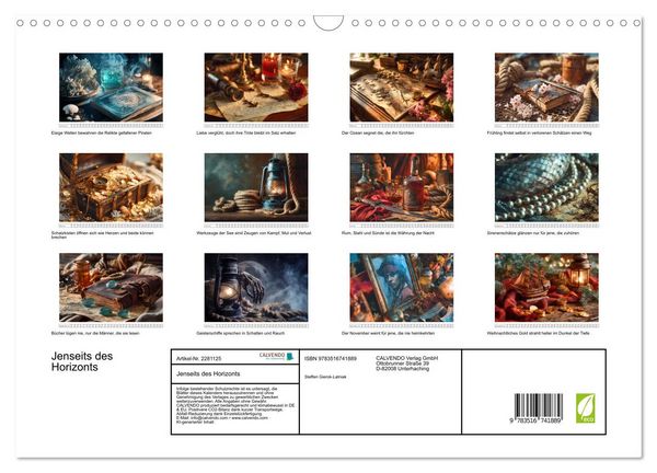 Produktbild: Jenseits des Horizonts (Wandkalender 2026 DIN A3 quer), CALVENDO Monatskalender