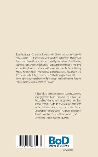 Produktbild: Graci&aacute;ns Handbuch der SOZIOPRUDENZ&reg; III