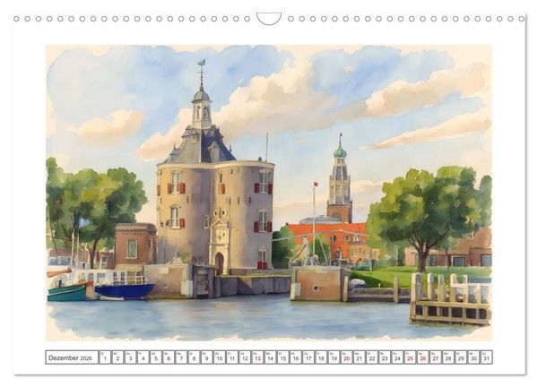 Produktbild: Zauberhafte Motive rund um's Ijsselmeer (Wandkalender 2026 DIN A3 quer), CALVENDO Monatskalender