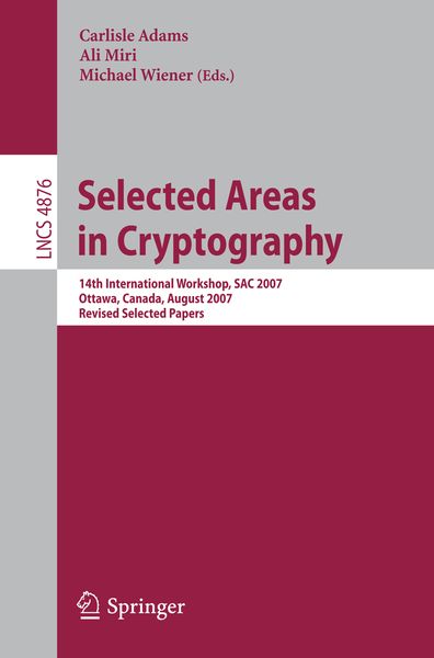 Produktbild: Selected Areas in Cryptography