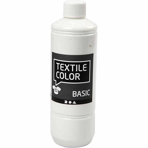 Produktbild: Creativ Company Textilfarbe, Wei&szlig;, 500 ml, 1 Flasche