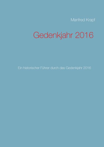 Produktbild: Gedenkjahr 2016