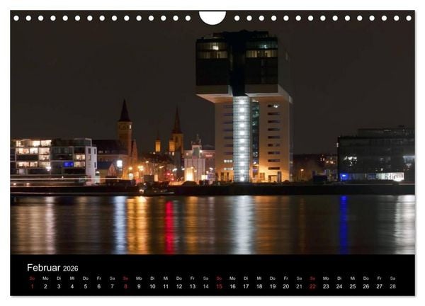 Produktbild: K&ouml;ln bei Nacht (Wandkalender 2026 DIN A4 quer), CALVENDO Monatskalender