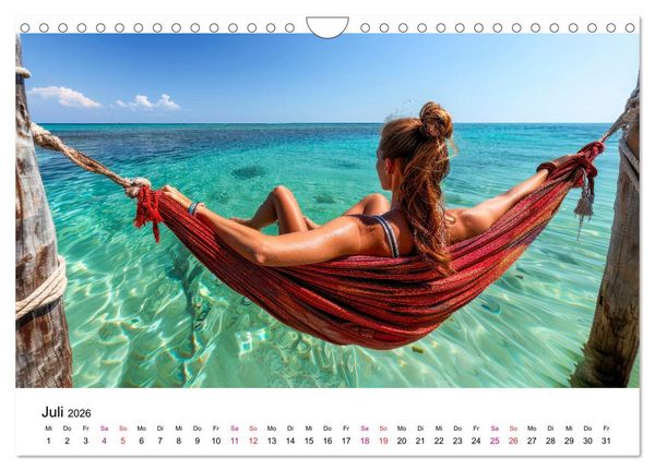 Produktbild: Ein cooler Sommer (Wandkalender 2026 DIN A4 quer), CALVENDO Monatskalender