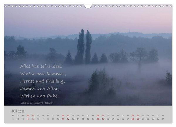 Produktbild: Jahres-Zeiten (Wandkalender 2026 DIN A3 quer), CALVENDO Monatskalender