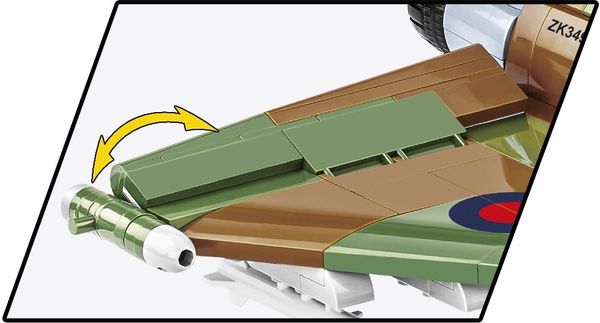 Produktbild: COBI Armed Forces 5843 - RAF Typhoon FGR4 GiNA, Bausatz 1:48, 577 Klemmbausteine