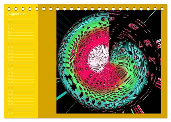 Produktbild: Energie-Spiralen 2026 (Tischkalender 2026 DIN A5 quer), CALVENDO Monatskalender