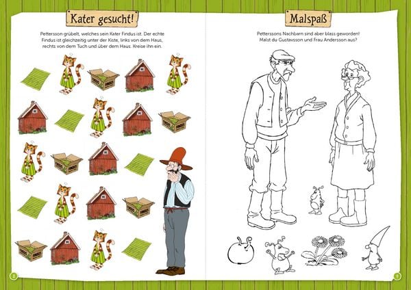 Produktbild: Pettersson und Findus: Mein erster Mal- und R&auml;tselspa&szlig;