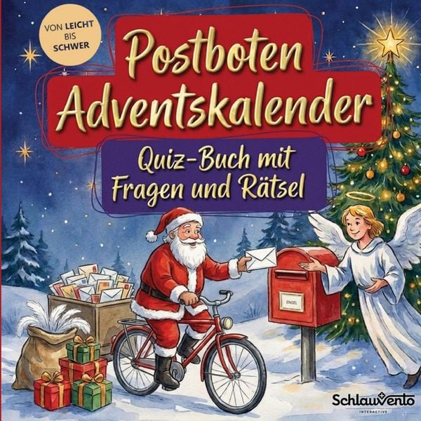 Produktbild: Postboten-Adventskalender: Quiz-Buch mit Fragen und R&auml;tsel