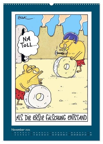 Produktbild: Na Toll! Comics von Martin Zak (hochwertiger Premium Wandkalender 2026 DIN A2 hoch), Kunstdruck in Hochglanz