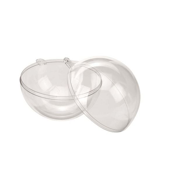 GLOREX Kunststoff Kugel teilbar glasklar 16cm