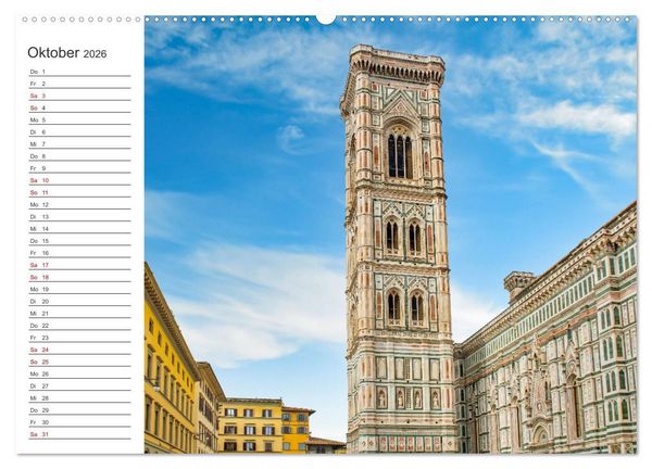 Produktbild: Florenz - Impressionen (Wandkalender 2026 DIN A2 quer), CALVENDO Monatskalender