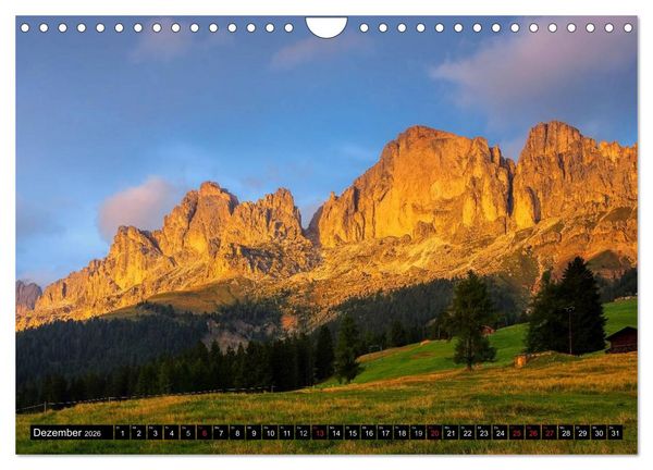 Produktbild: Die Dolomiten - Traumhafte Welt aus Stein (Wandkalender 2026 DIN A4 quer), CALVENDO Monatskalender