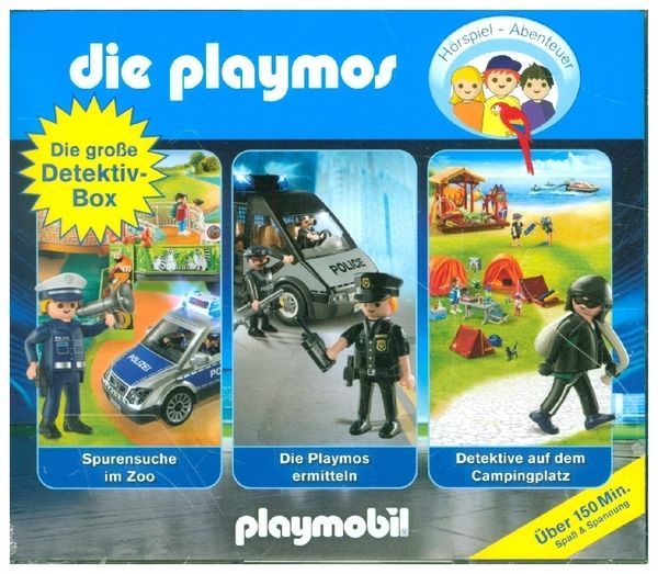 Produktbild: Die Playmos - Das Original Playmobil H&ouml;rspiel: Die gro&szlig;e Detektiv-Box