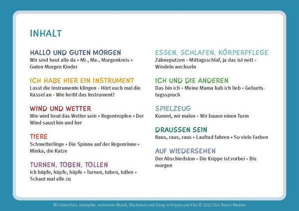 Produktbild: Wir klatschen, stampfen, trommeln