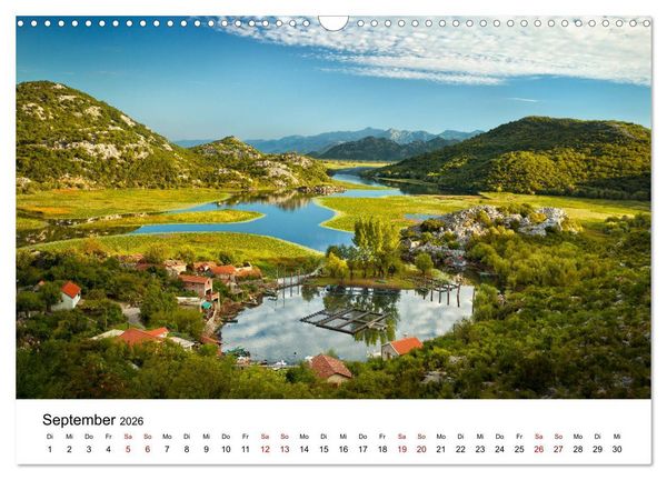 Produktbild: Montenegro - Land der schwarzen Berge (Wandkalender 2026 DIN A3 quer), CALVENDO Monatskalender