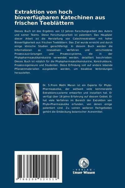 Produktbild: Extraktion von hoch bioverf&uuml;gbaren Katechinen aus frischen Teebl&auml;ttern