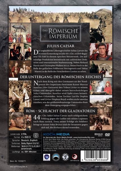 Produktbild: Das R&ouml;mische Imperium - Box [4 DVDs]