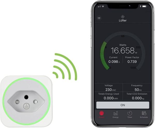 Produktbild: VOLTCRAFT SEM6000 CH Energiekosten-Messger&auml;t Bluetooth&reg;-Schnittstelle, Datenexport, Datenloggerfunktion, Kostenprognose