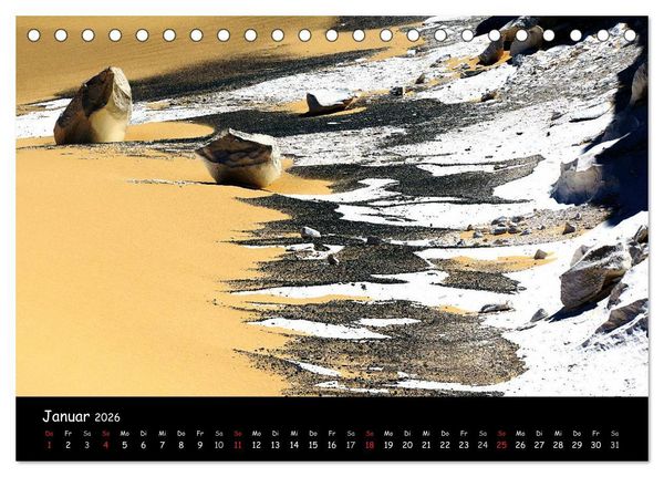 Produktbild: Weisse W&uuml;ste &Auml;gypten (Tischkalender 2026 DIN A5 quer), CALVENDO Monatskalender