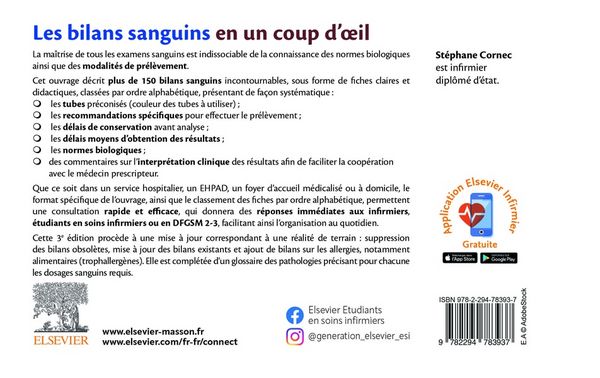 Produktbild: Les bilans sanguins en un coup d'oeil : professionnels et &eacute;tudiants