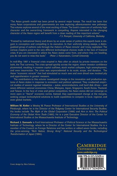 Produktbild: Crisis and Innovation in Asian Technology